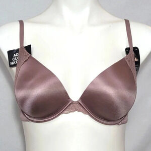 34C Maidenform 9428 Natural Boost Demi UW Bra Taupe